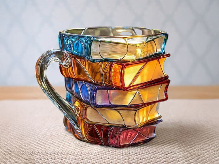 Vueeze BookHaven Mug on table